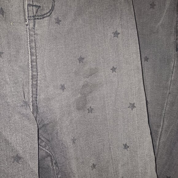 Kensie Jeans Effortless Ankle Mid Rise Black With Black Stars Size 20W - Picture 5 of 9